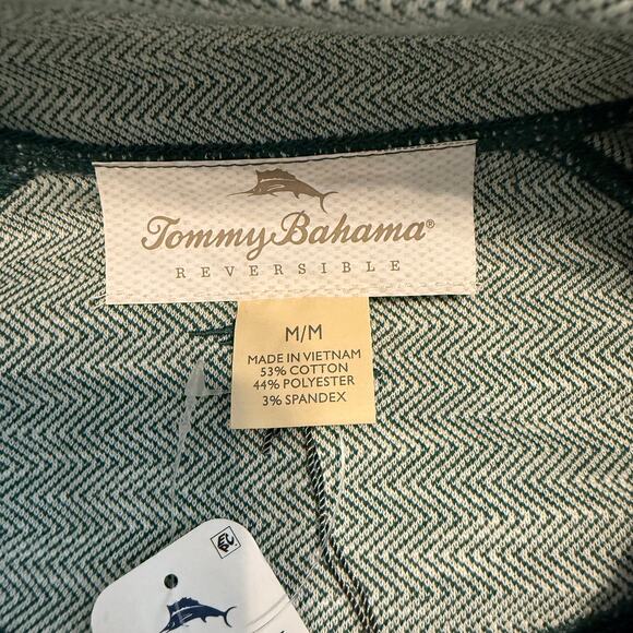 Men's Tommy Bahama Lightweight Full Zip Teal Green Vest Size M NEW - Picture 5 of 8